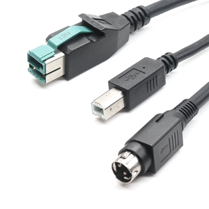 Aangepaste 12V PoweredUSB-kabel voor kassasystemen en medische apparaten | Fabrikant van stroom- en datakabels