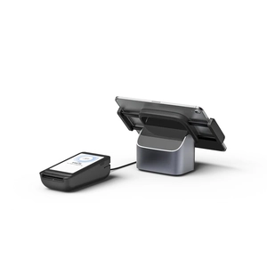 Alles-in-één iPad POS-standaard met magnetisch POGO PIN-opladen en USB-C multipoort-dock