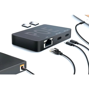 소매 및 POS 장비를 위한 효율성 다기능 USB Type-C PoE 허브 잠금 해제