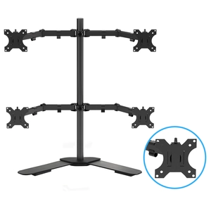 Universal Adjustable Tablet POS Stand with PIN Pad Holder – Dual-Structure Design for iPad & Android Tablets | Rotatable & Lockable POS Mount for Retail & Restaurant Checkout - COPY - w4pm01