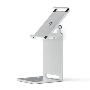Soporte de visualización de tableta y POS de aluminio: escritorio rotativo y soporte de contador montable