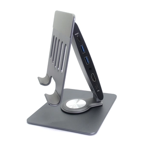 Faltbare 360 ° -rotierende Aluminiumlegierungs -Tablette -Dockingständer mit HDMI | China Hersteller