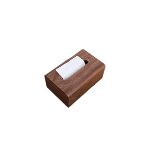 China Wholesale Wooden Tissue Box Household Large-Capacity Napkin Box Holder manufacturer