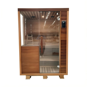 الصين Luxury Outdoor Cube Barrel Sauna Room 2-4 Person Wooden Garden Sauna Cabin - COPY - l9cs9t الصانع