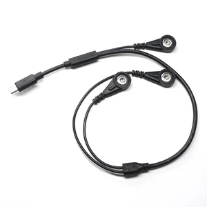 Mikro USB EKG Kablosu 4.0mm Kadın EKG Snap Düğmesi Kurşun Tel