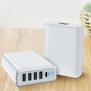 60W PD Carica rapida Caricatore USB C Caricabatterie QC 3.0 e 3 USB Port Charger Quick