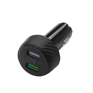 Caricabatteria da auto, carica rapida 3.0 Dual USB Car Charger Adapter
