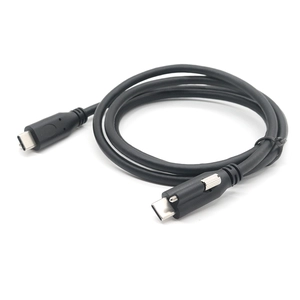 Blocco a vite singola USB 3.1 Tipo C Cavo maschio al maschio con il design del pannello
