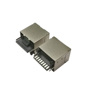 Tipo di saldatura personalizzato RJ45 8P8C Connettore femmina Connettore del cavo Ethernet con connettore Ethernet