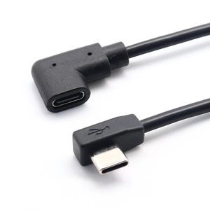 Y splitter USB Type C male to 90 degree right angle USB Type C female extension cable with PH 2.0 4pin housing
