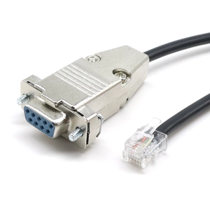 Null-modem DB9 seriële RS232 vrouwelijk naar RJ12 6P6C adapterkabel voor APC PDU 940-0144A