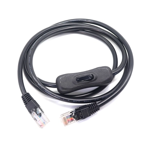 Power on off switch RJ45 Male to RJ45 Male cord