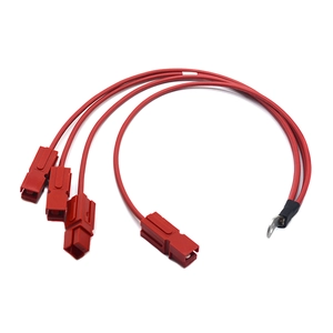 Chicote de fios fotovoltaico de nova energia 10Awg Multi pólo único plug conjunto de cabo de fio terminal de anel o