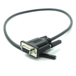 Conector pin del cable de extensión serial RS232 Db9 de encargo 9 al alambre desnudo