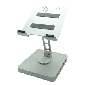11 合 1 USB 集线器 iPad 支架充电站 USB C 集线器支架转 HDMI 4K 60Hz 1000M 以太网适用于 iPad Pro 任天堂 Switch Steam Deck 平板电脑扩展坞
