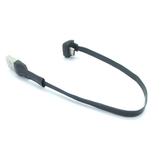 2A FPC كابل USB 2.0 ذكر إلى 180 درجة نوع C زاوية أعلى زاوية أسفل FFC سلك ناعم مسطح