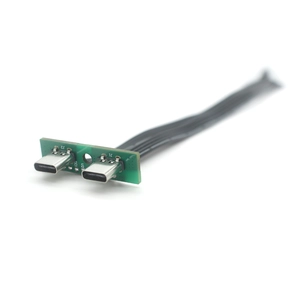 FFC USB C FPV كابل مسطح رفيع وشريط FPC 24pin مزدوج USB Type-C FPC سلك موسع مع PCB