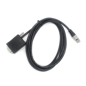 كابل الطابعة التسلسلية RS232 DB9pin إلى DC5521 إلى RJ12 6P6C كابل مهايئ المنفذ التسلسلي للماسح الضوئي لطابعة الباركود