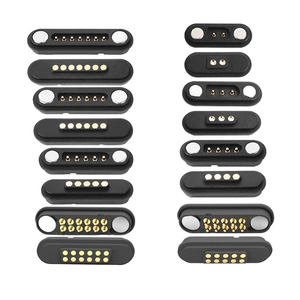 2p 3p 4p 5p 6p 7p 8p 9p 10p 12pin Magnetic Pin Pin Connector 2a Pogo Conector magnético fêmea fêmea de 2,54 mm através de orifícios conectores de mola de mola