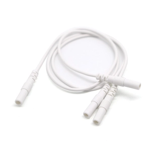 DC2.35mm Safety Plug to 2.0mm Electrode Lead Wire with Coiled Cable | Electrode Cable Manufacturer China - COPY - sqc7br