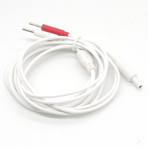 Özelleştirilmiş DC 2.35 mm Erkekten Çift 2.0 İğne Electrode EKG Kurşun Teli - Terapi Cihazları için OEM/ODM Üreticisi