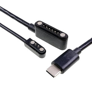 USB tipo C para 1p/2p/4p Magnetic Pin Caustor Pin Cabo-Conector magnético carregado de mola | Fabricante OEM | Certificado ISO 13485 e ISO 9001