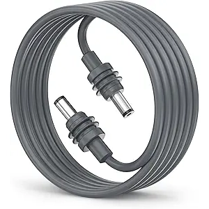 DC 5521 Male to Male 10FT Power Cable for Starlink Mini | Outdoor Waterproof Extension Cord