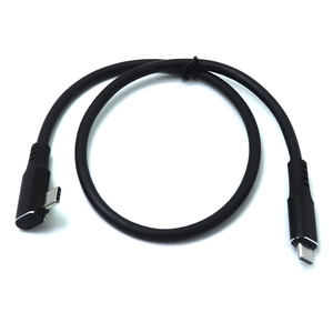 Rechtswinkel USB Typ-C-Mann zum USB-C-Kabel-benutzerdefinierter Stromversorgungs- und Datenkabelhersteller | ISO 13485 & ISO 9001 zertifiziert