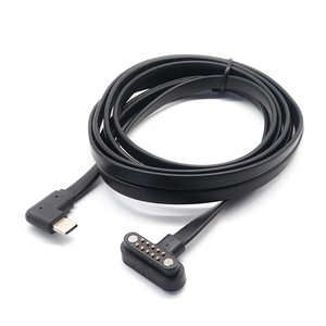 90 ° زاوية USB-C إلى 10pin pogo pin fpc كابل مسطح-موصل مغناطيسي | الشركة المصنعة للمصنع والمصنع
