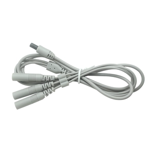 Conector médico de 4 pines al control deslizante SR 3 hoyos con pasador de electrodo de 2.0 mm *3 | Fabricante de cables médicos personalizados
