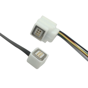 6 Pin Magnetic Pogo Pin Male to 6 Pin XH2.54 Right-Angle Female Connector Cable – Magnetic Spring Pin Connection | Custom Cable Manufacturer