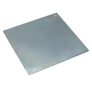 Placa de acero inoxidable chapada en cloruro de plata 50 × 50 mm - 0,5 mm de espesor | Fabricante de placas de electrodos de metal Ag/AgCl de superficie lisa