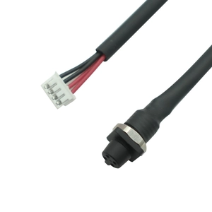Conector hembra de 4 pines impermeable IP67 a cable de carcasa ZH1.5-4P | Fabricante de mazos de cables impermeables personalizados