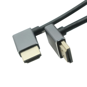 HDMI Male Left Angle to Down Angle Cable – ISO9001 Certified Manufacturer | Custom R&D & Bulk Supply