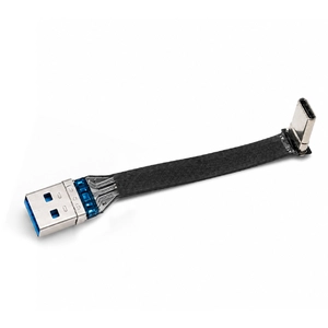 USB-A to Right Angle USB-C FPC Ribbon Cable