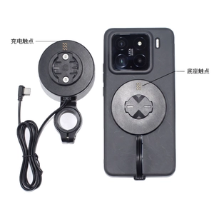 Support de téléphone de chargement Pogo Pin pour guidon de moto et de vélo