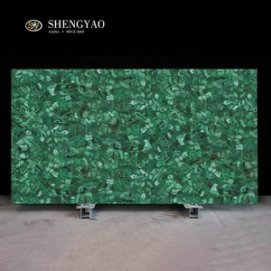 Stripe Texture verde malachite Gemstone Slab