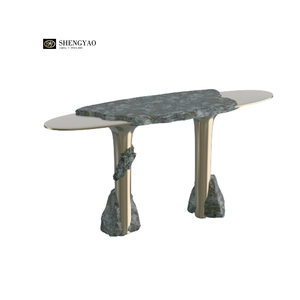 Labradorite Canyon Console Table, mobili di pietra preziosa di lusso