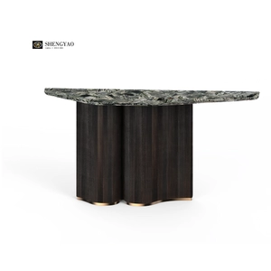 Tavolo da console Dingjiangshan Jasper Green Zebra, mobili di pietra preziose di lusso