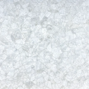 Lastra di cristallo bianco naturale