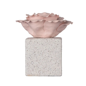 Frasco difusor de cerâmica quadrada de fragrância doméstica 6 onças