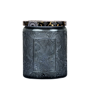 Frascos de boticario con relieve premium con tapa de estaño impresa Capacidad 6 oz
