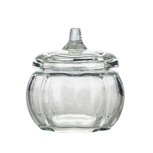 Portavelas de calabaza de vidrio reciclado de 4 oz