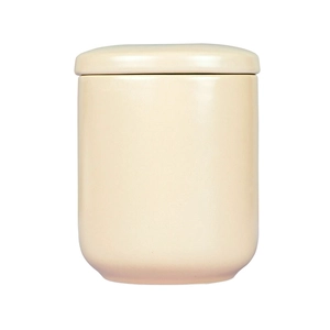 Velas de cerâmica de manga com leite de coco esmaltado com tampa