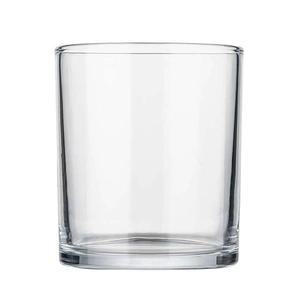 Embalagem de vela clássica de luxo de 11 onças vidro transparente D88xH100mm