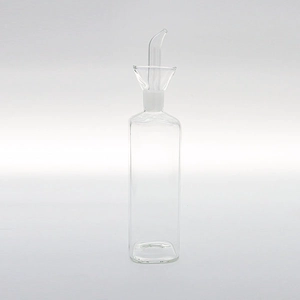 430 毫升带喷嘴油分配器，厨房用橄榄油和醋瓶，烧烤用橄榄油分配器玻璃瓶，易于倾倒