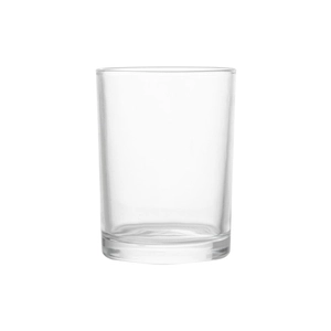 frasco de vidro claro da vela 9oz com a tampa luxuosa do metal popular para velas