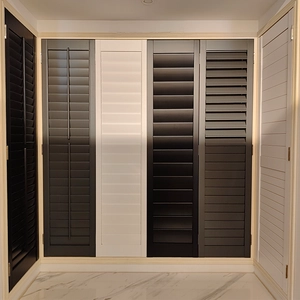 Contraventanas para ventana salediza, contraventanas de madera de Paulownia, proveedor de contraventanas