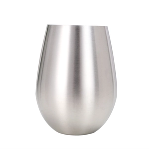 Vaso de vino tinto de acero inoxidable con forma de huevo