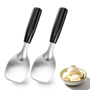 Stainless Steel Ice Cream Spade with Black Handle